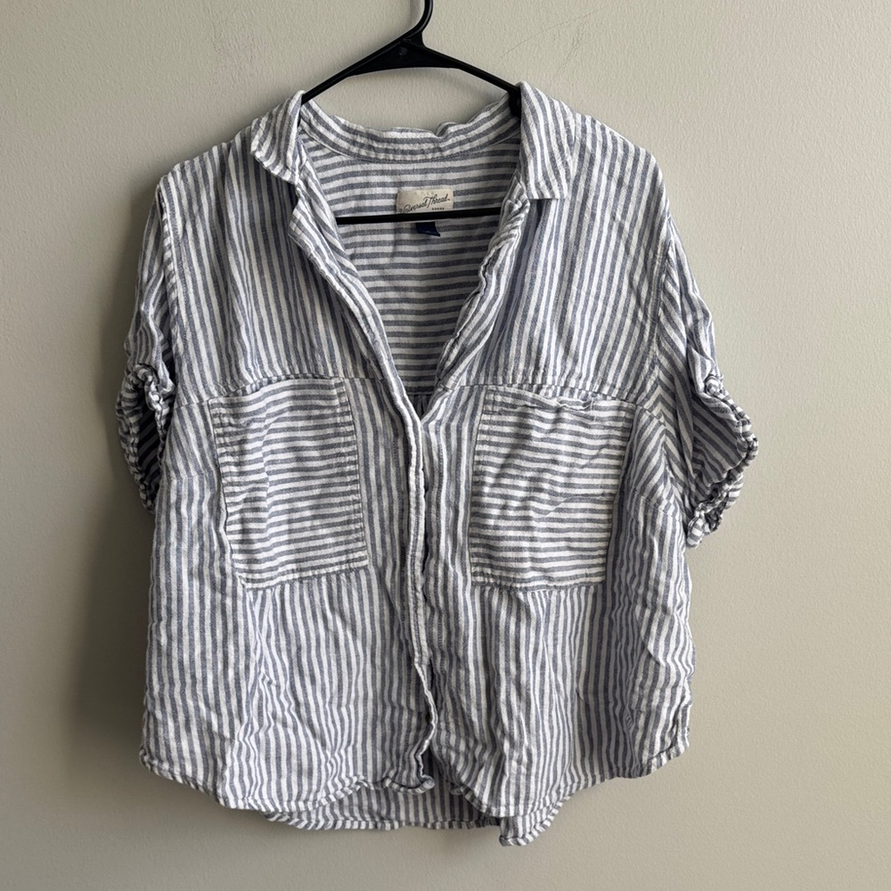Striped Gray Women's Shirt